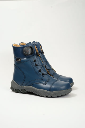 Wysokie buty zimowe dla dzieci ze stabilizacją pięty, z wiązaniem BOA®, z podeszwą zimową