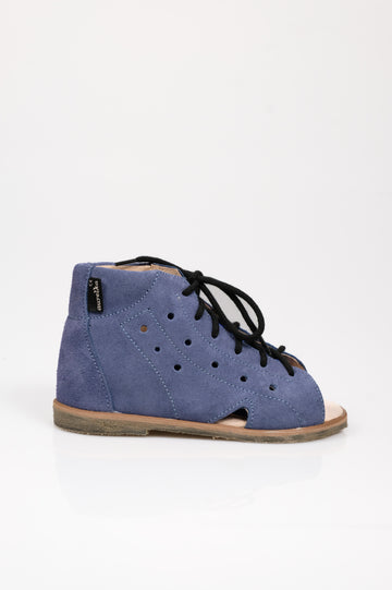 Kapcie dla dzieci z usztywnioną piętą, z językiem, sznurowane, z obcasem Thomasa