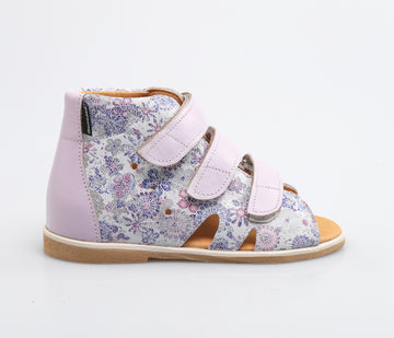 Kapcie dla dzieci ze stabilizacją pięty, bez języka, na rzepy,, z obcasem Thomasa