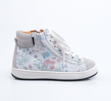 Skórzane trampki dziecięce ze stabilizacją pięty z suwakiem