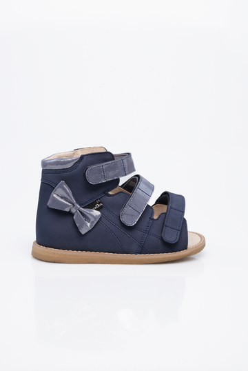Seryjne wysokie sandały do ortez na rzepy - SLIM/MEDIUM, na Vibramie, Tęgość slim/mid