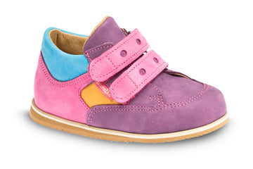 Niskie adidasy dziecięce z usztywnioną piętą na rzepy, na Vibramie