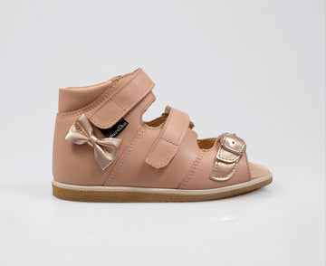 Sandały dziecięce ze stabilizacją pięty, na rzepy, na Vibramie