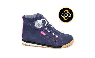 Zdrowe trzewiki dziecięce z wiązaniem BOA® ze stabilizacją pięty, z podeszwą zimową