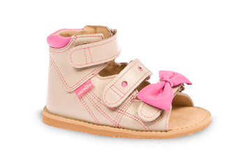 Wysokie sandały dla dzieci ze stabilizacją pięty, na rzepy, na Vibramie