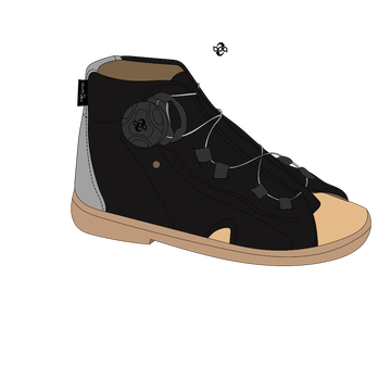 Sandały dziecięce ze stabilizacją pięty, z wiązaniem BOA®, na Vibramie