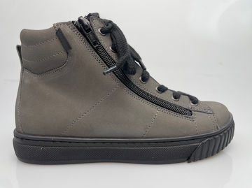 Skórzane trampki dziecięce ze stabilizacją pięty z suwakiem