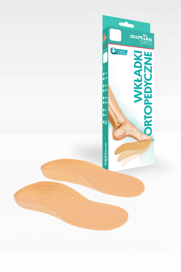 Wkładki korytkowe dla dzieci supinujące łuk podłużny i stabilizujące piętę