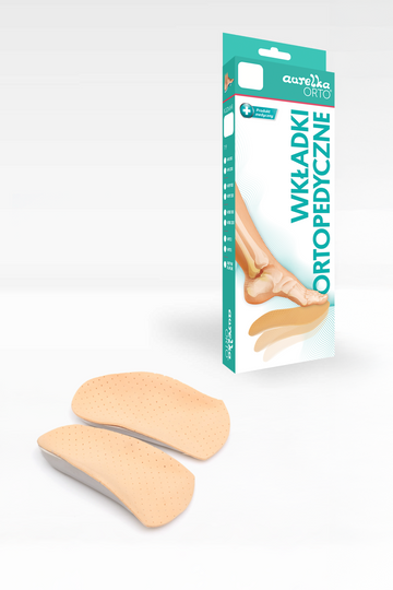 Wkładki dla dzieci supinujące łuk podłużny - połówka